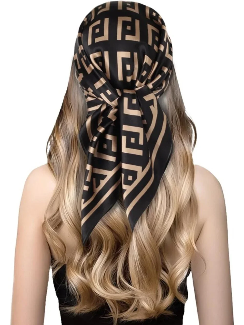 100% Pure Mulberry Silk Scarf for Women - Lightweight Square Neckerchief 27.5